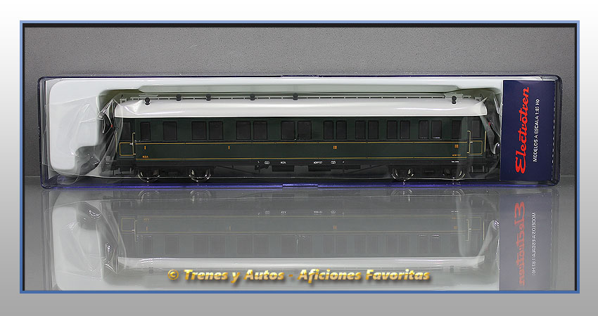 Coche pasajeros verderón Serie 301/344 ACW-37 1ª y 3ª Clase - MZA